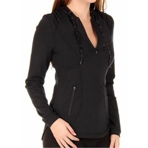 Women’s SPANX Black Silhouette half zip Sweatshirt/Sz M
